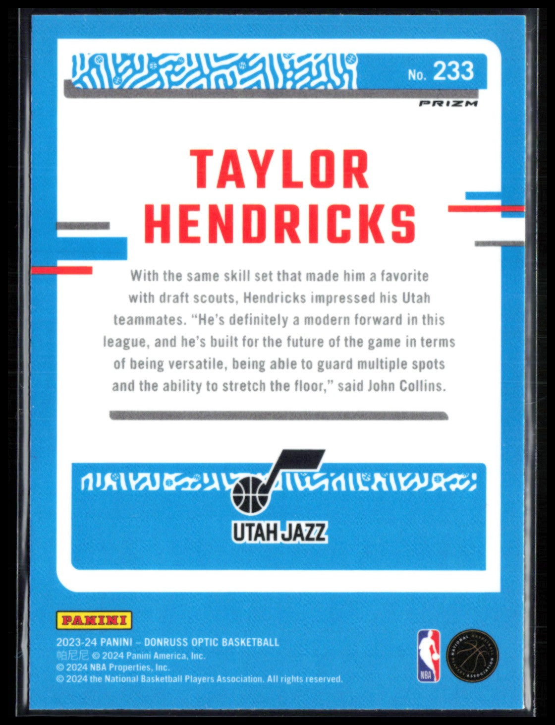 Taylor Hendricks RC Holo