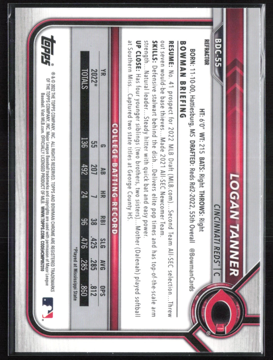 Logan Tanner 1st Bowman Refractor