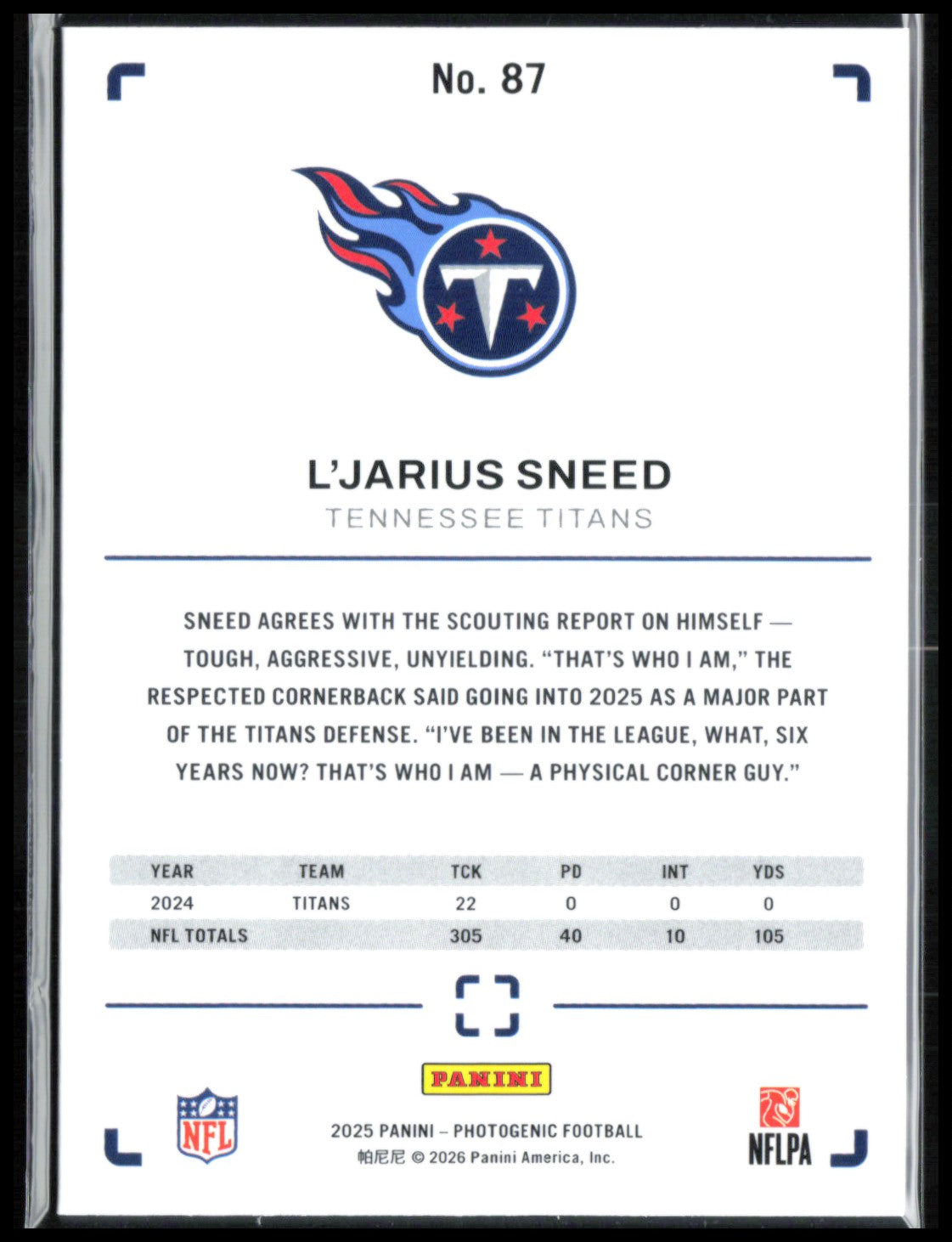 L'Jarius Sneed /125 Red
