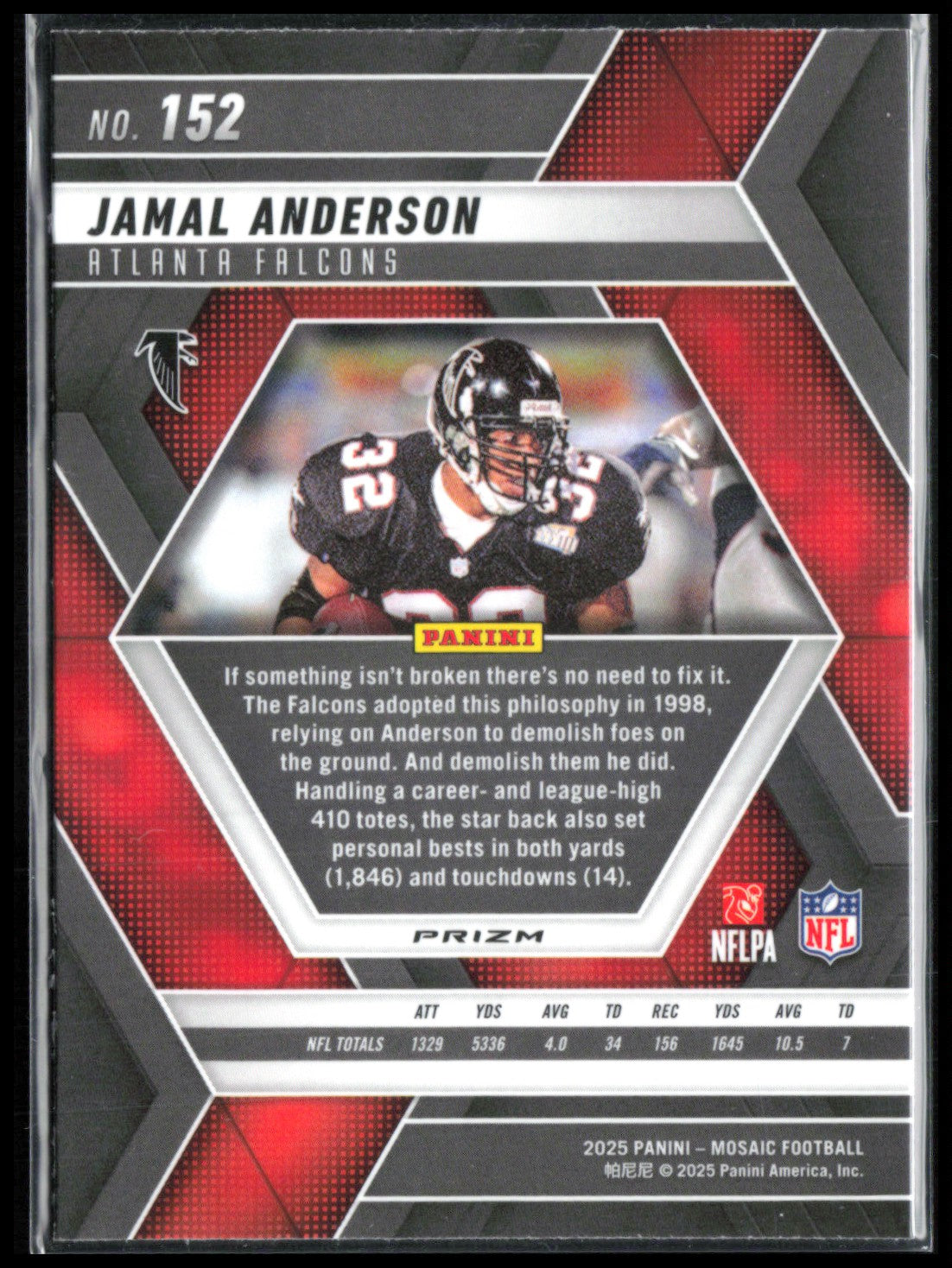 Jamal Anderson Mosaic Prizm