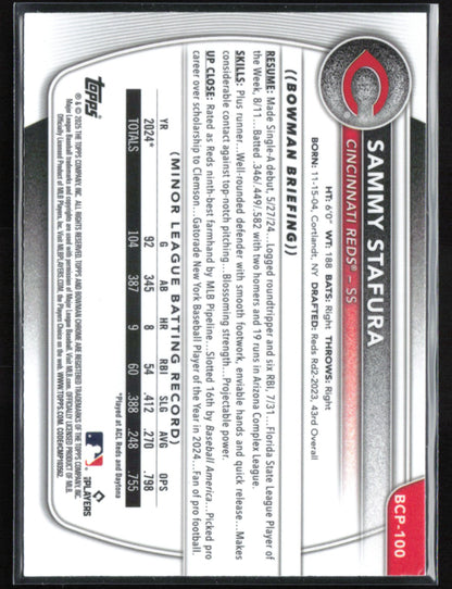 Sammy Stafura 1st Bowman Mojo