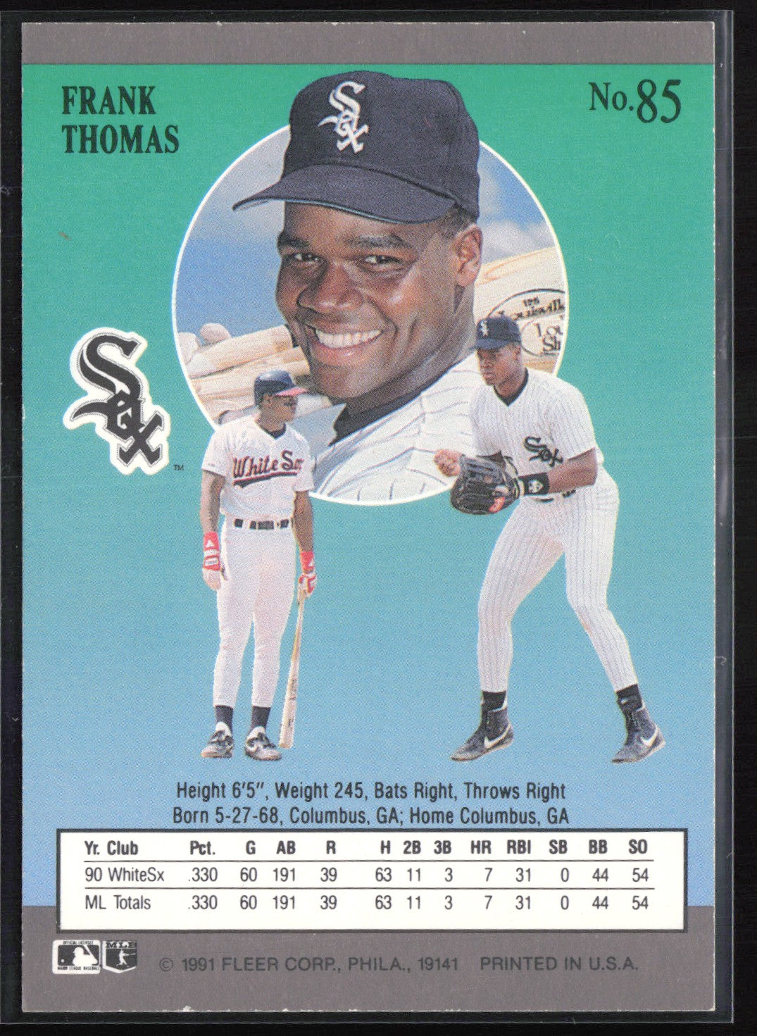 Frank Thomas 1991 Fleer Ultra