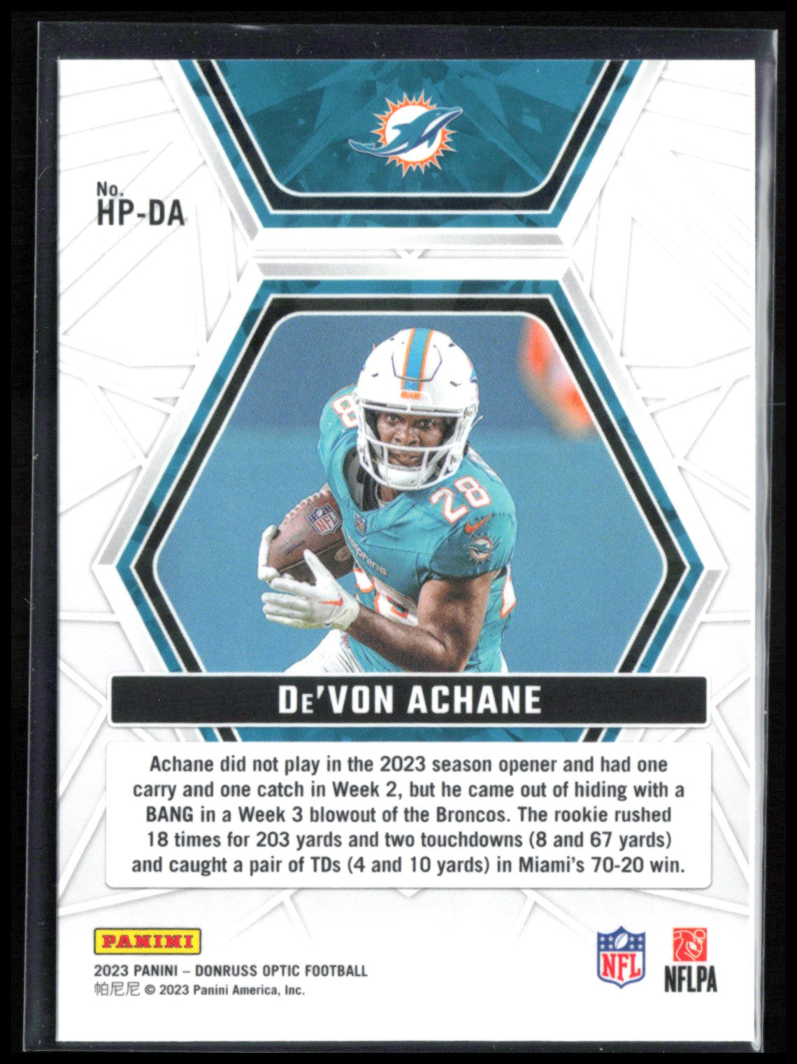 De'Von Achane RC Hidden Potential