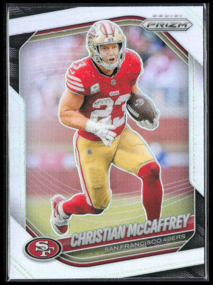 Christian McCaffrey Silver Prizm