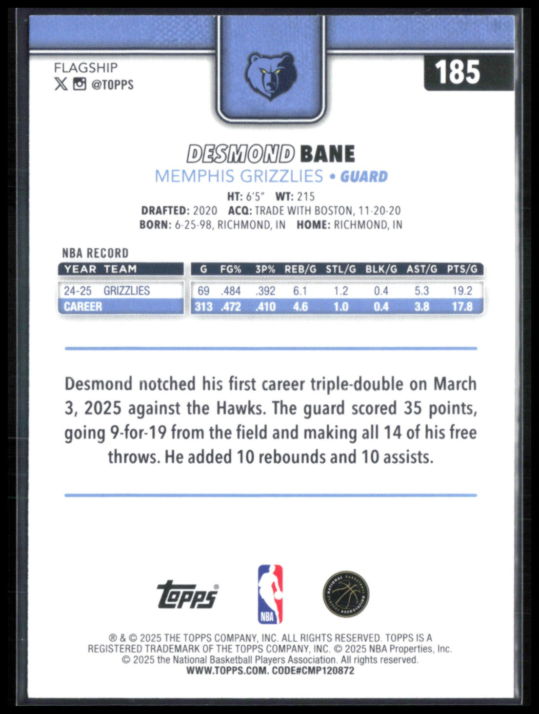 Desmond Bane Foil