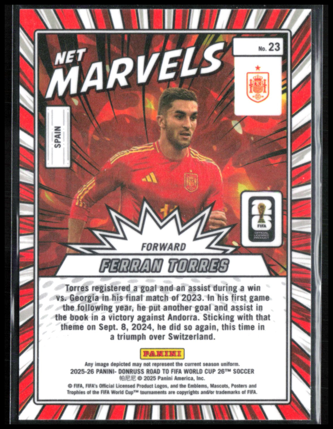 Ferran Torres Net Marvels