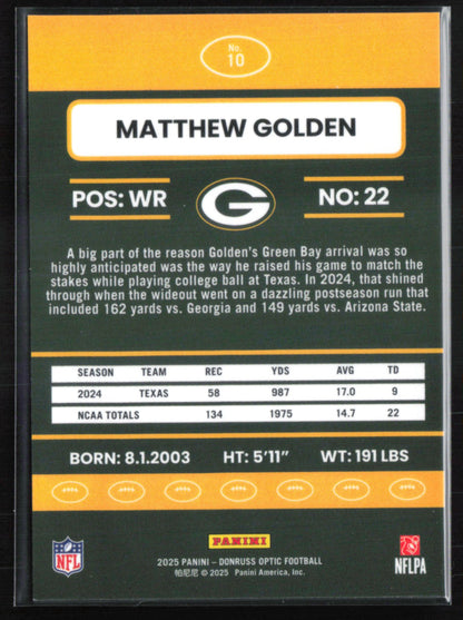 Matthew Golden RC