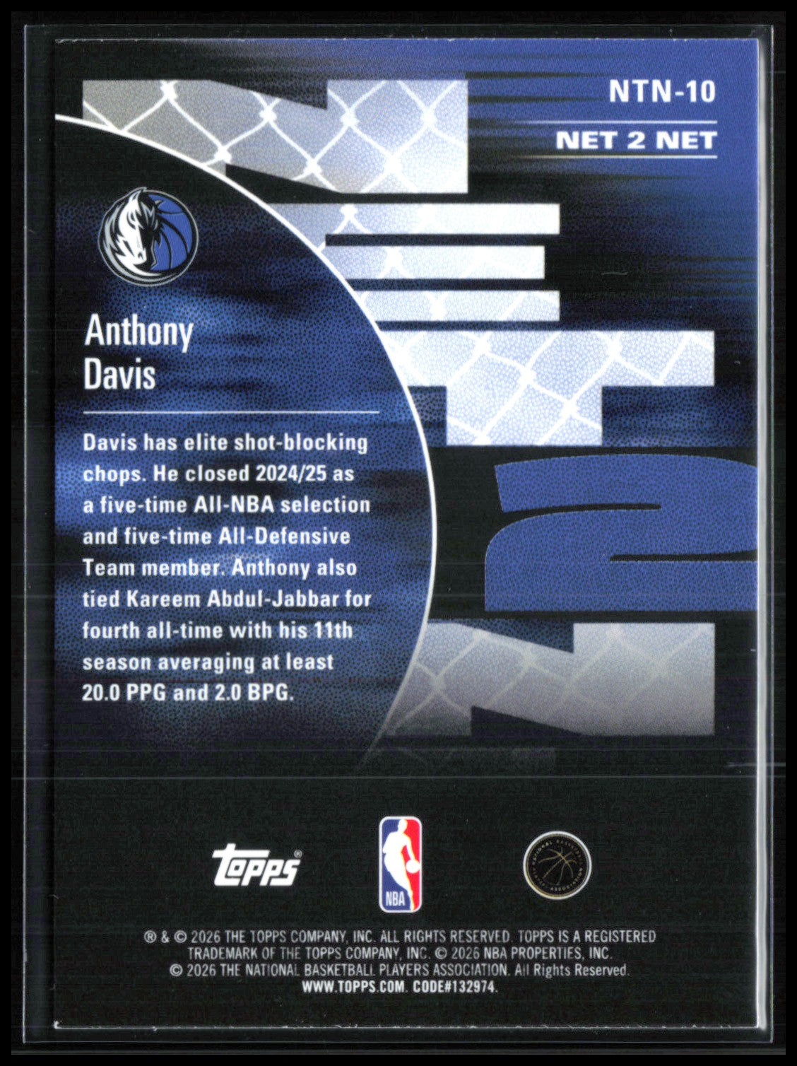 Anthony Davis Net 2 Net