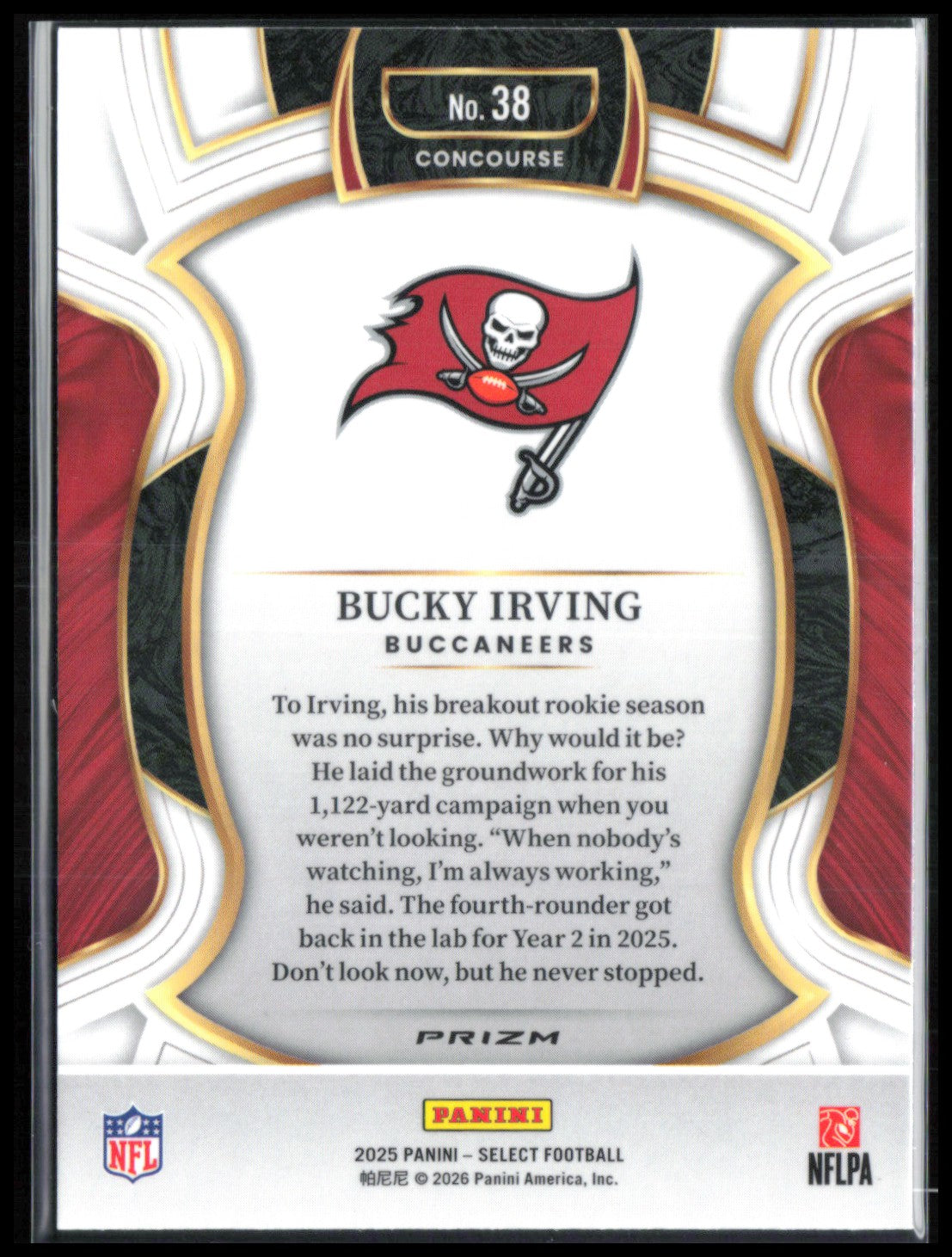 Bucky Irving Black Gold Shock
