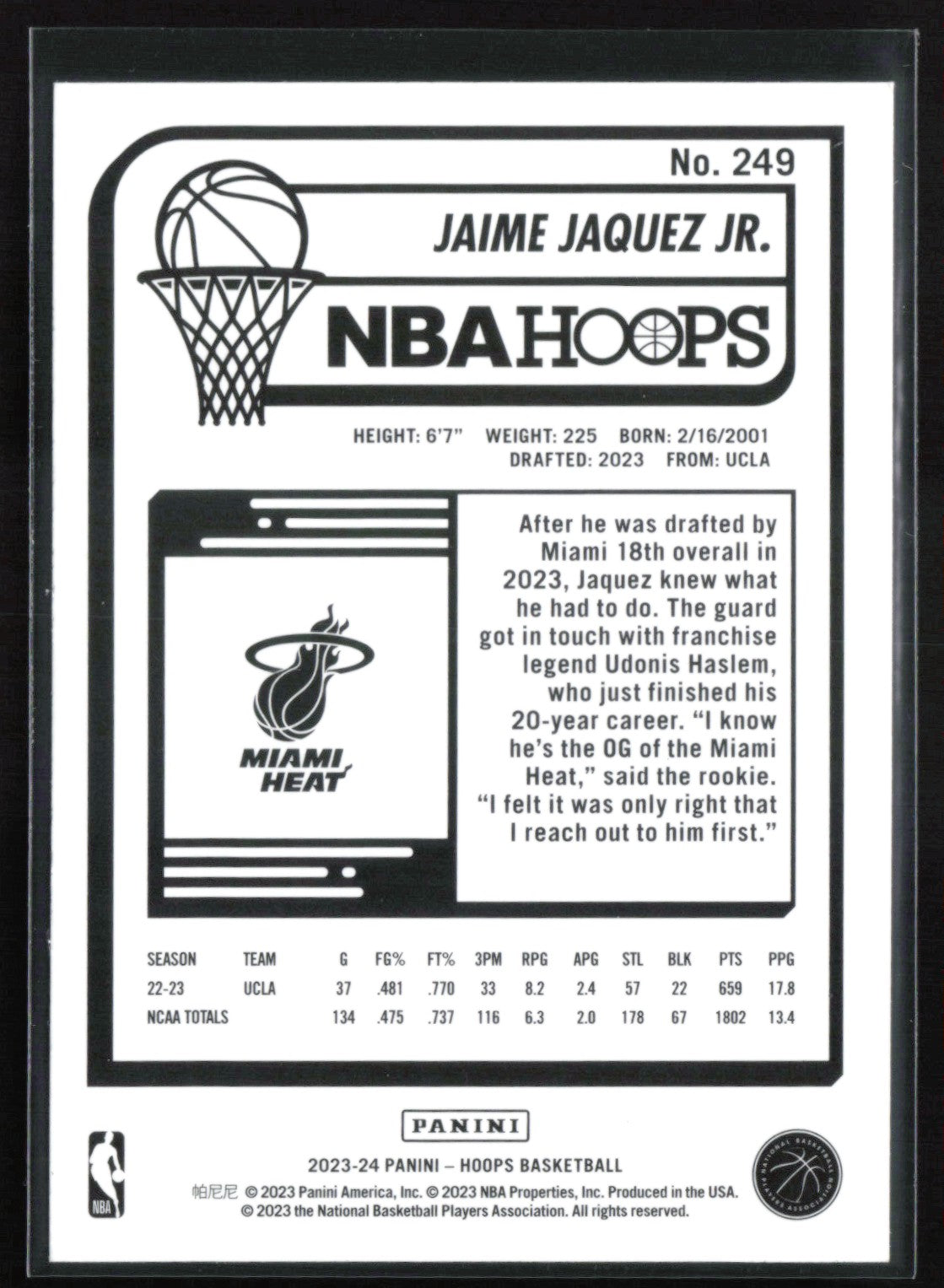 Jaime Jaquez Jr. RC