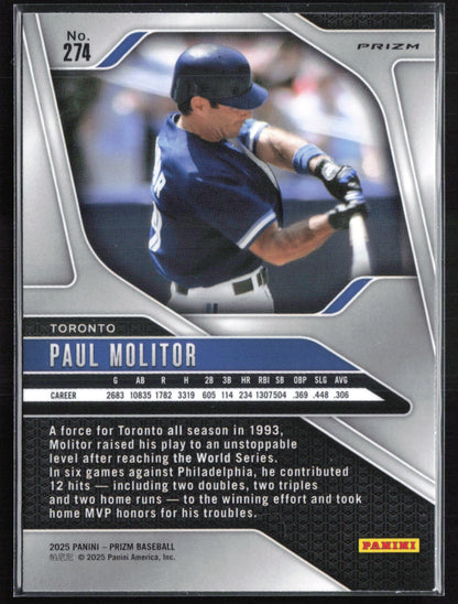 Paul Molitor Silver Prizm