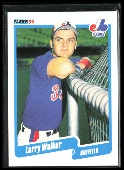 Larry Walker 1990 Fleer