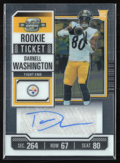 Darnell Washington RC Auto 2023 Contenders Optic