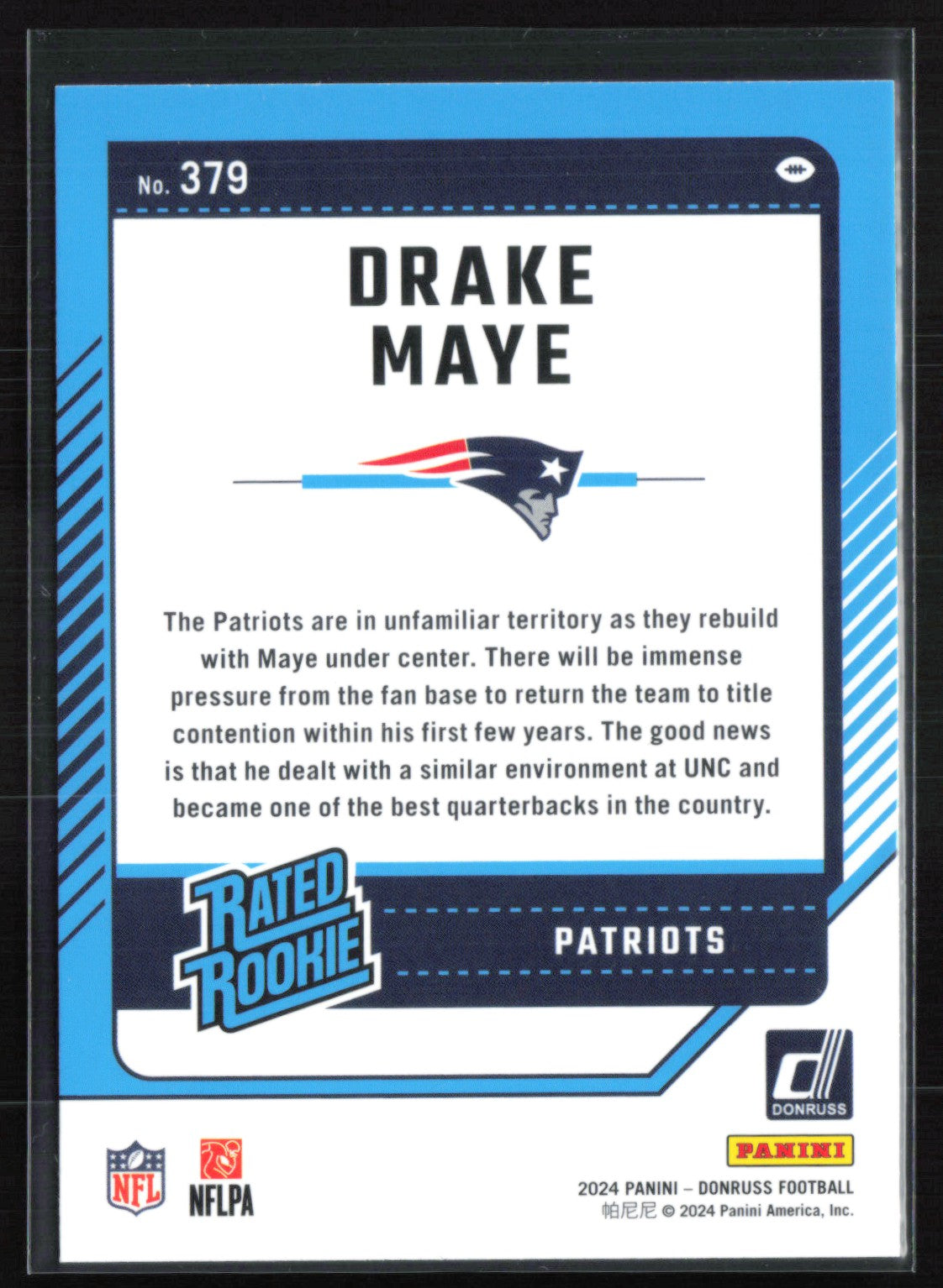 Drake Maye RC Rated Rookie