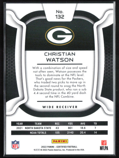 Christian Watson RC /399 2022 Certified