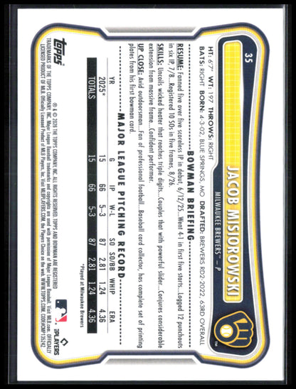 Jacob Misiorowski RC