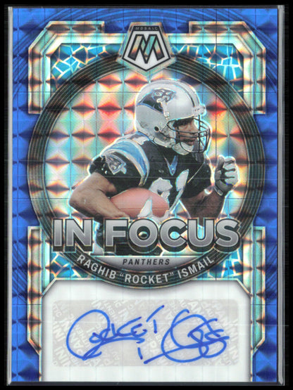 Raghib "Rocket" Ismail Auto In Focus /99 Blue Mosaic