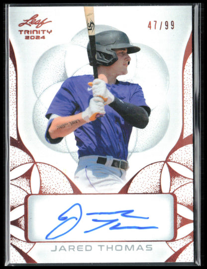 Jared Thomas Auto /99 2024 Leaf Trinity