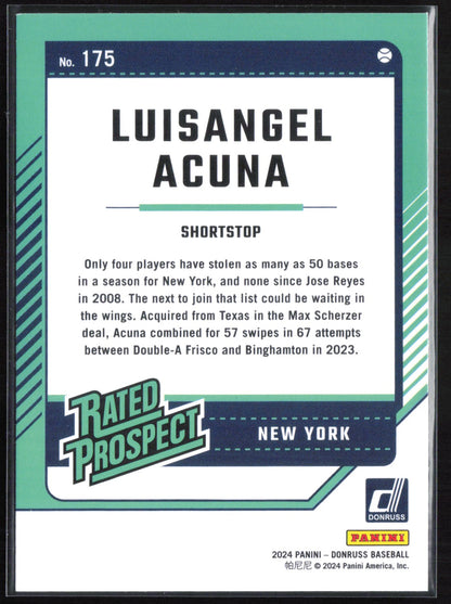 Luisangel Acuna Rated Prospect