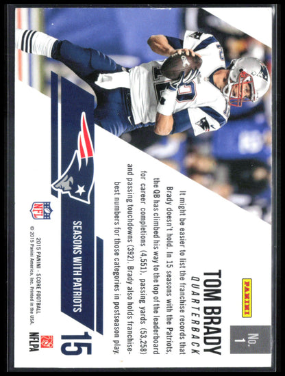 Tom Brady 2015 Panini Score
