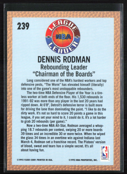 Dennis Rodman 1992 Fleer