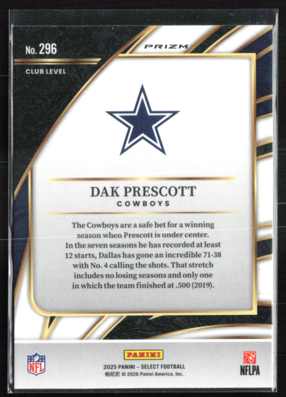 Dak Prescott Silver Club Level