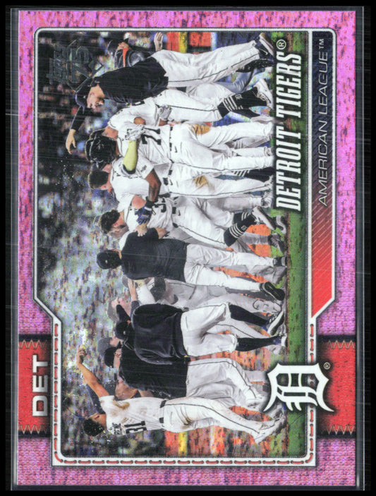 Detroit Tigers Pink Foil