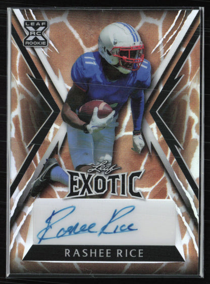Rashee Rice RC Auto Giraffe /5 2023 Leaf Exotic