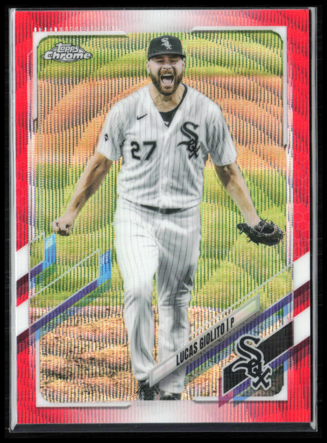 Lucas Giolito Red Wave /5 2021 Topps Chrome
