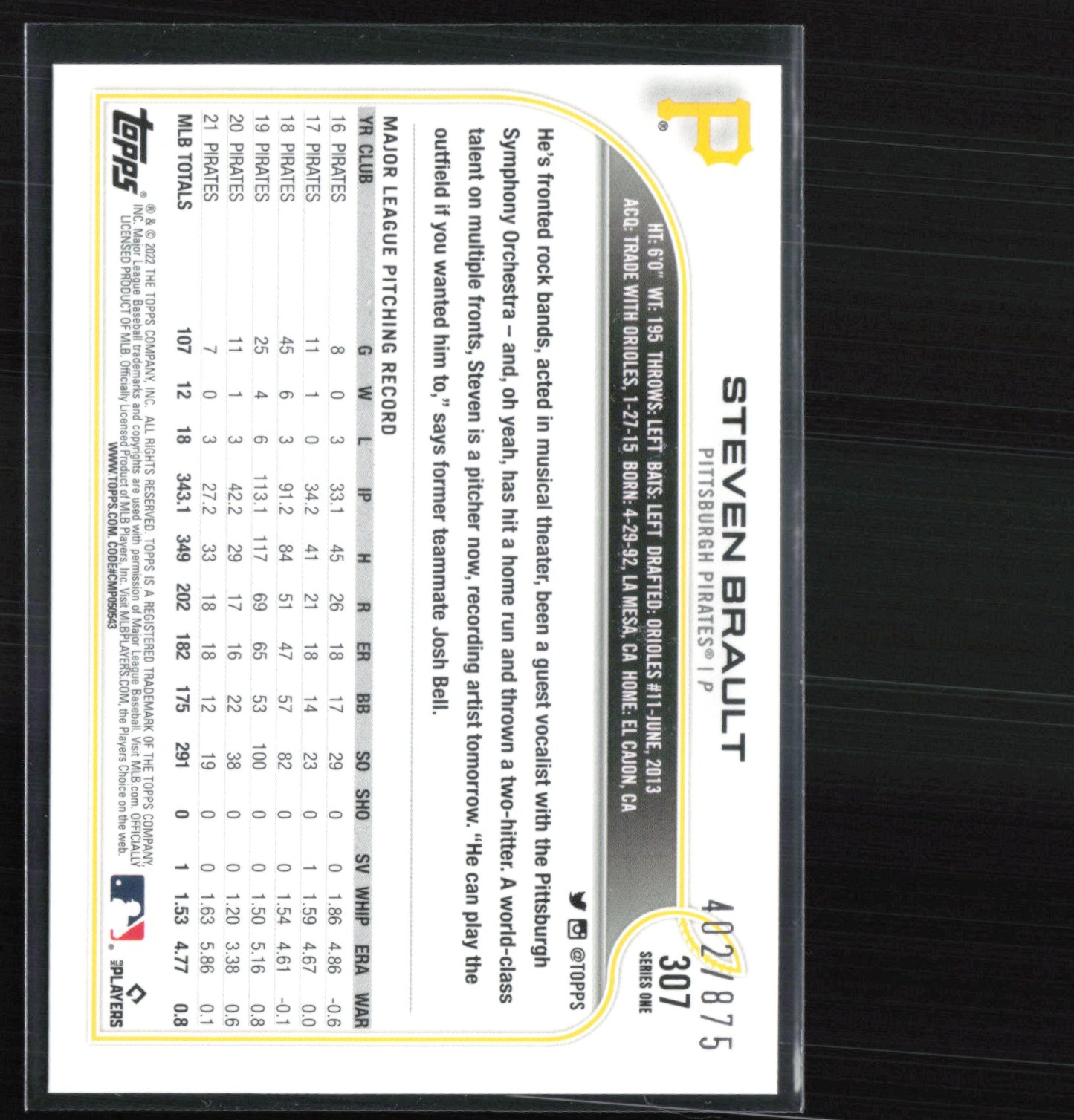 Steven Brault /875