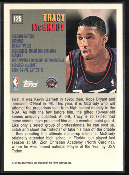 Tracy McGrady 1997 Topps