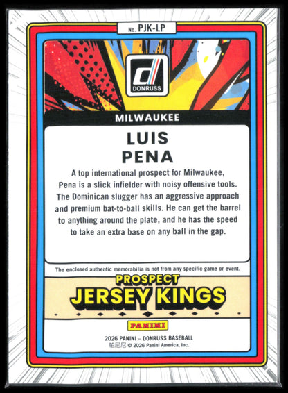 Luis Pena Prospect Jersey Kings Mem