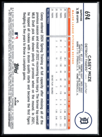 Casey Mize Sapphire