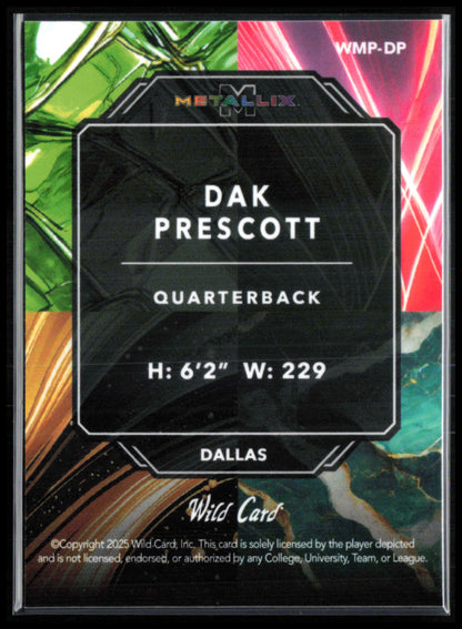 Dak Prescott /4 Metallix 2025 Wild Card