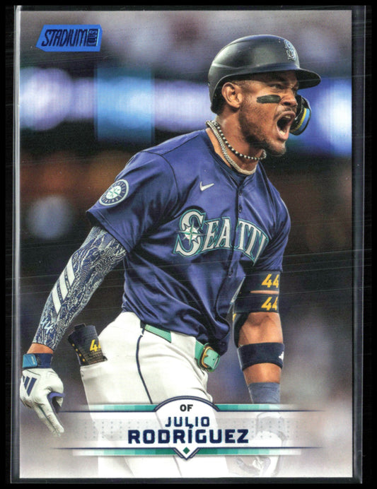 Julio Rodriguez Blue Foil 2025 Topps Stadium Club