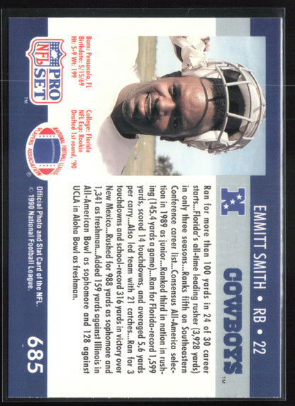 Emmitt Smith 1990 Pro Set