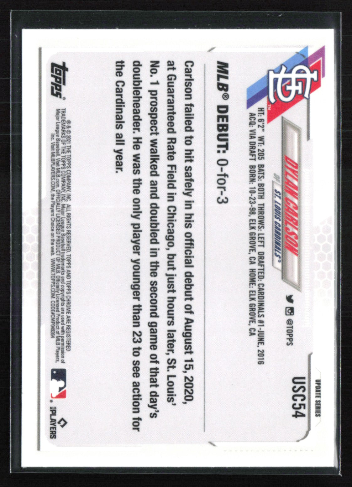 Dylan Carlson RC Purple Refractor