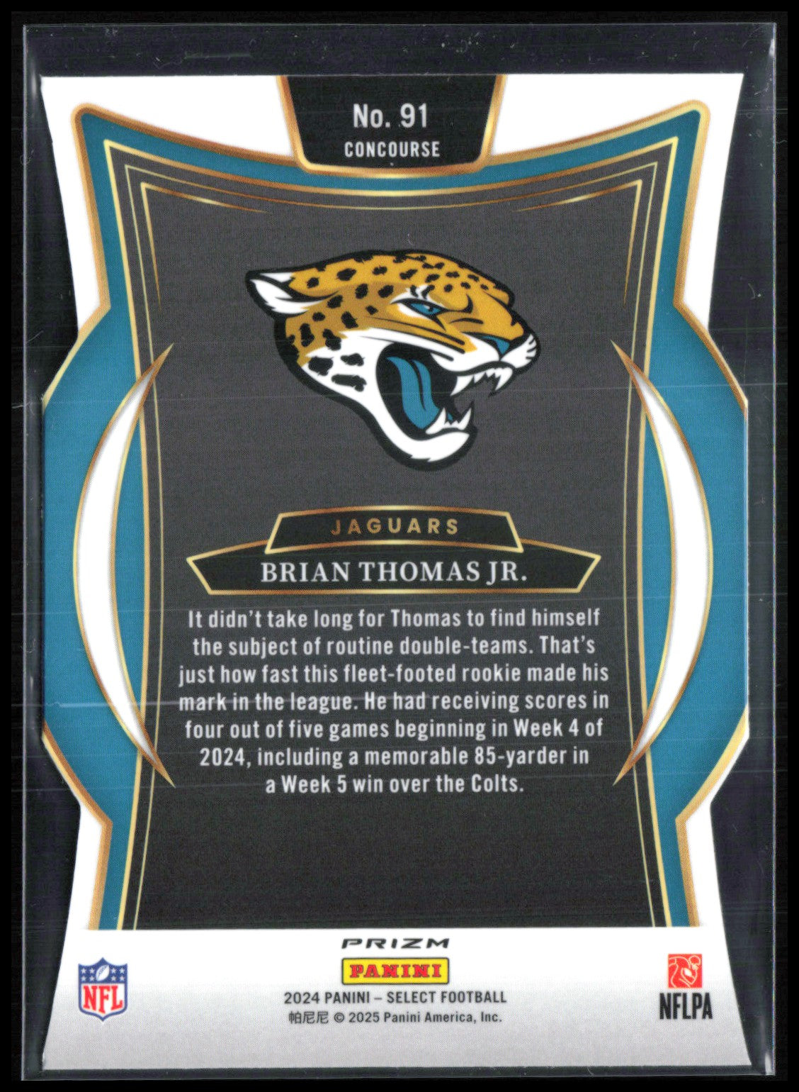 Brian Thomas Jr. RC Silver Die-Cut