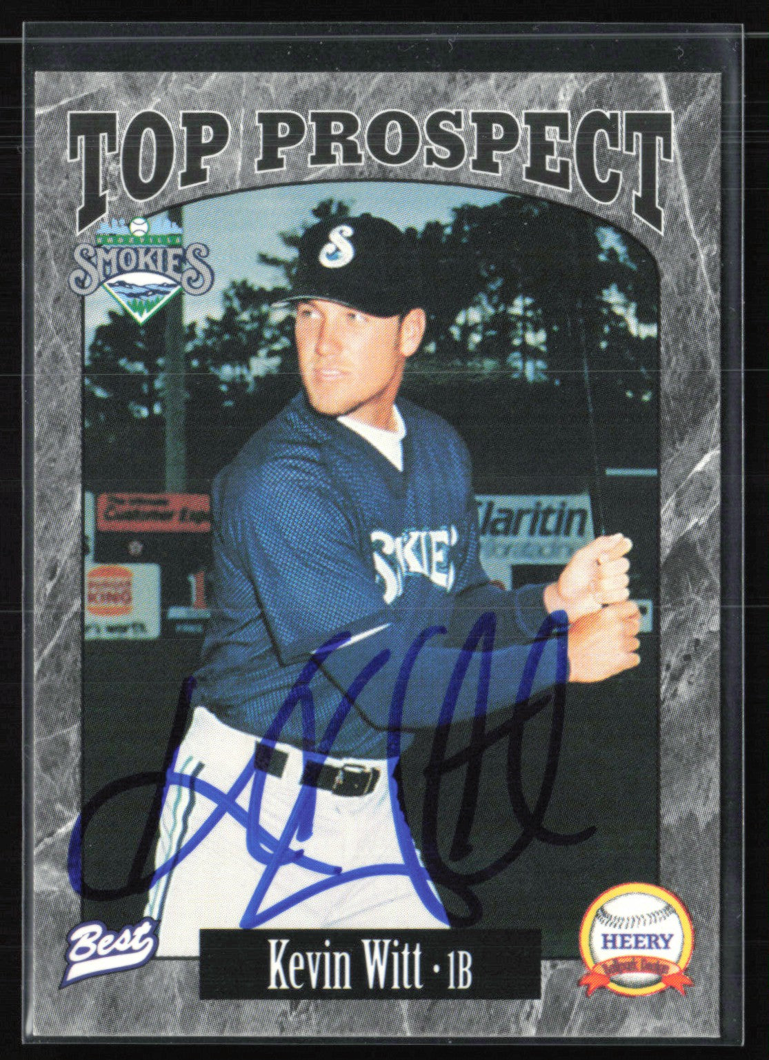 Kevin Witt Auto Top Prospect 1997 Best Southern League
