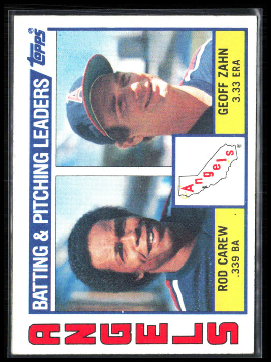 Rod Carew/Geoff Zahn 1984 Topps