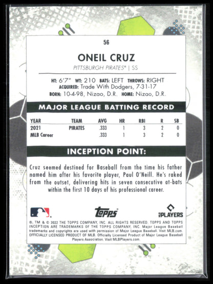 Oneil Cruz RC Inception