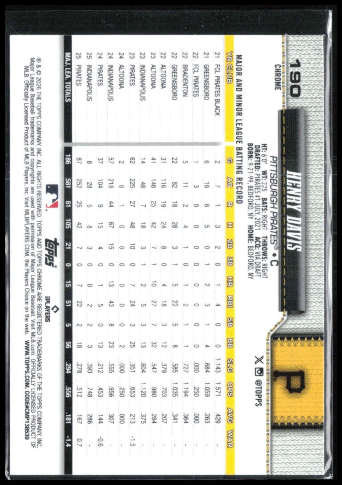 Henry Davis Seams Refractor