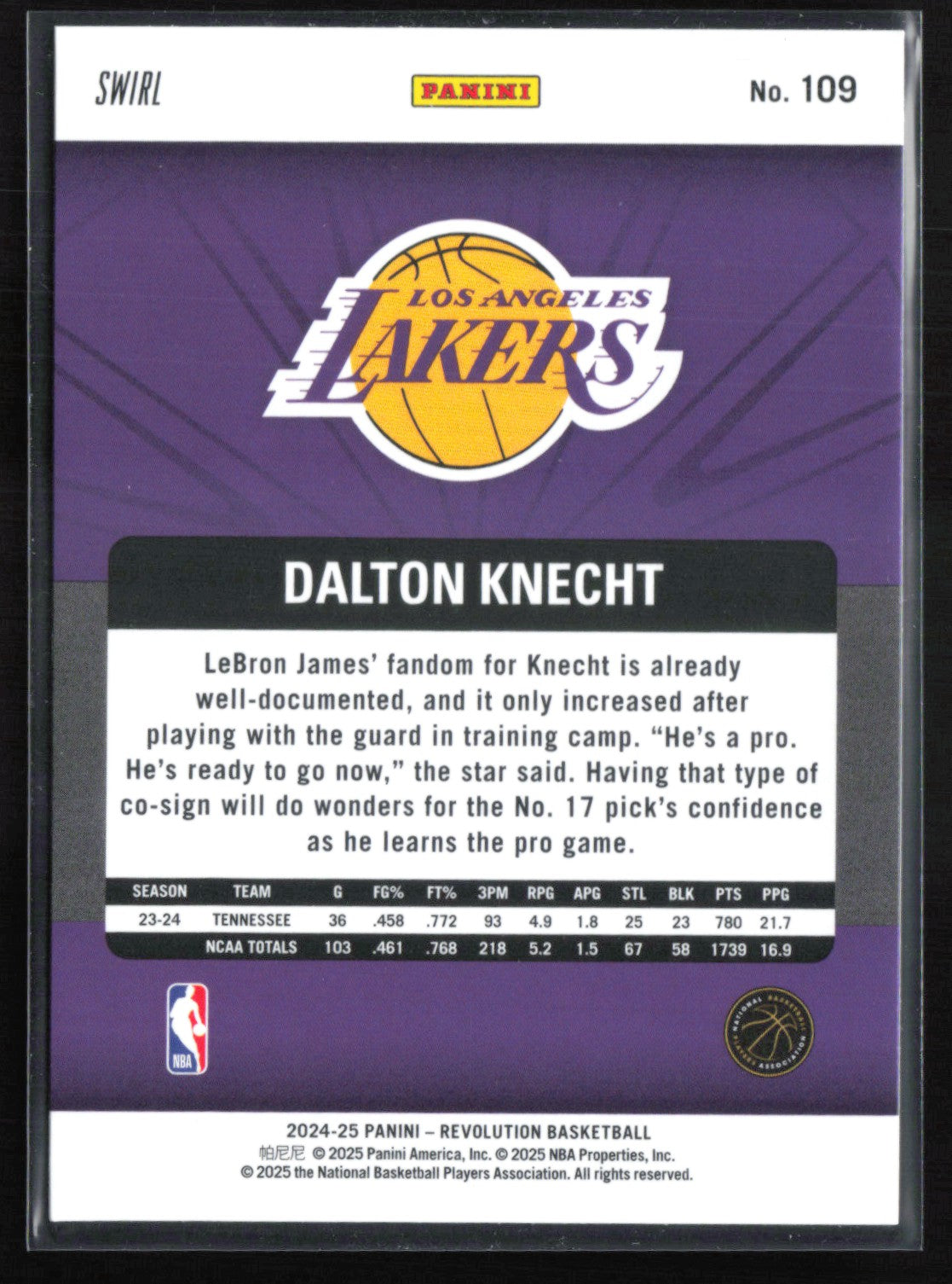 Dalton Knecht RC Swirl Parallel