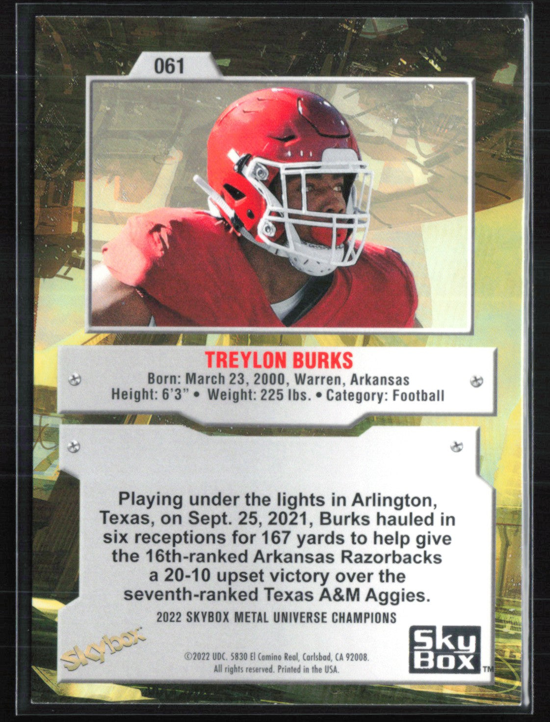 Treylon Burks Metal Universe