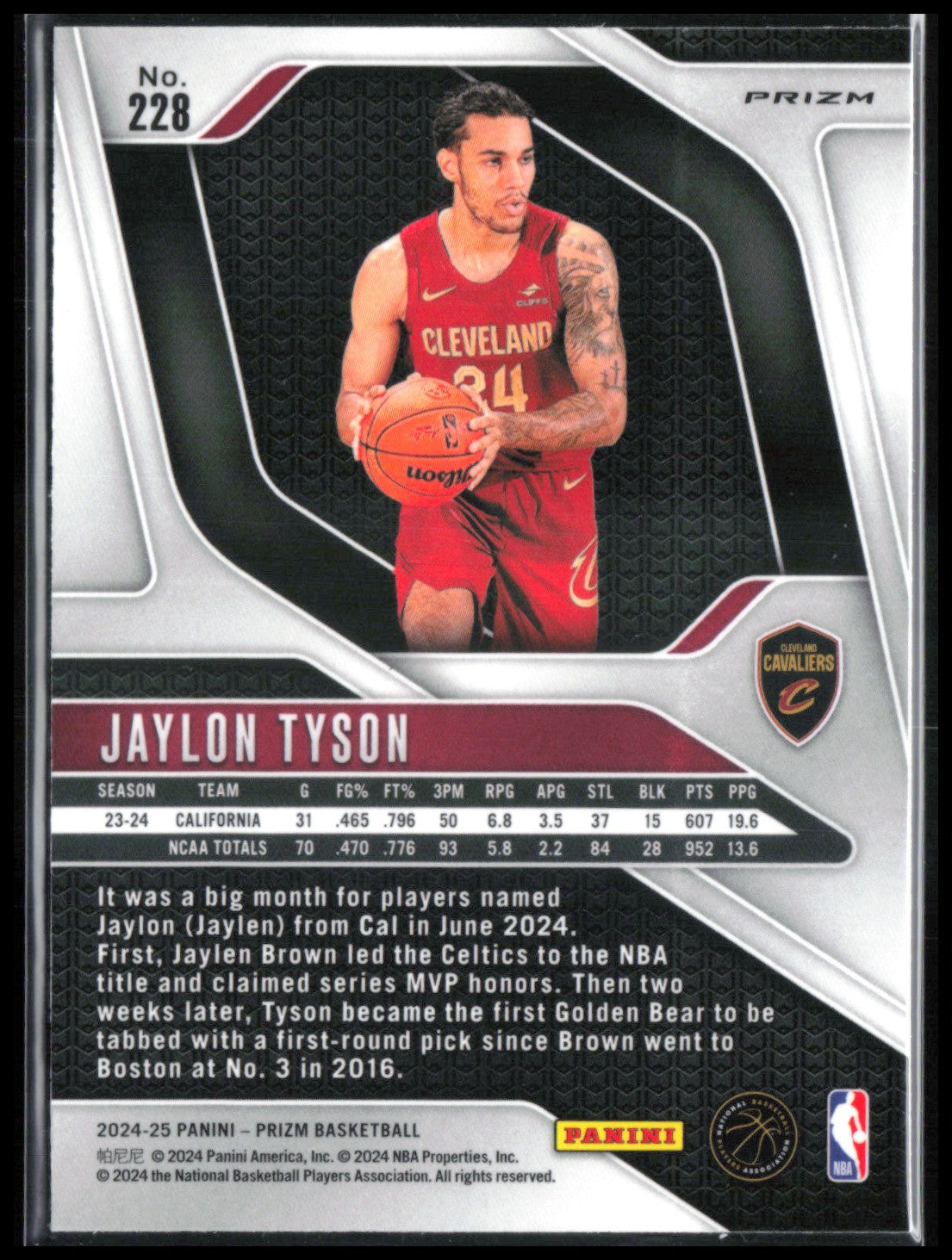 Jaylon Tyson RC Red Sparkle SP
