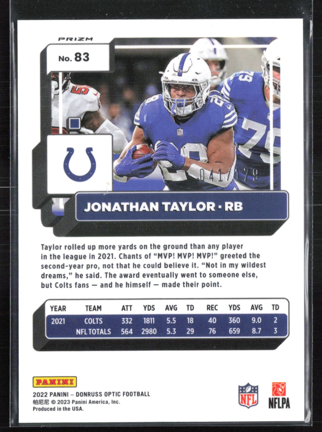 Jonathan Taylor Blue /179