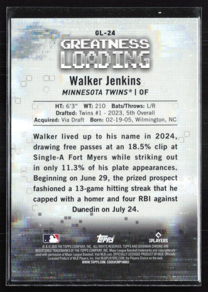 Walker Jenkins Greatness Loading