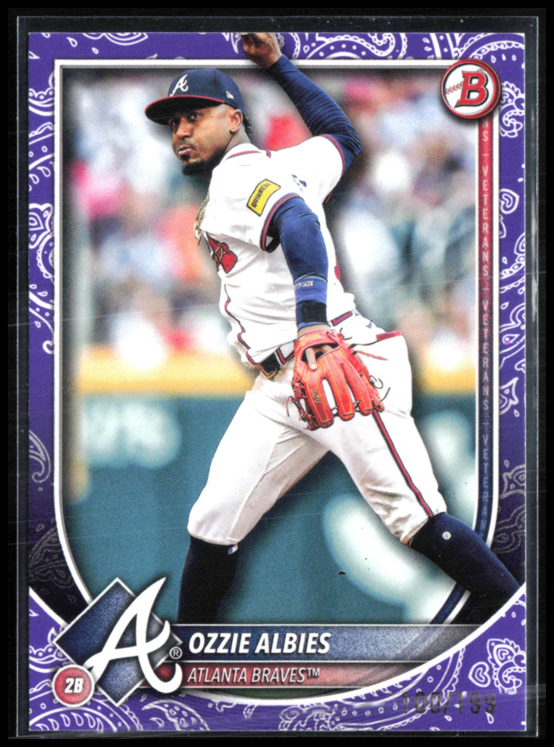 Ozzie Albies Purple Pattern /99