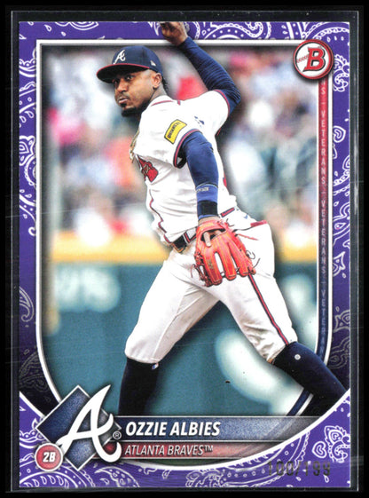 Ozzie Albies Purple Pattern /99