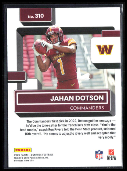Jahan Dotson RC Blue